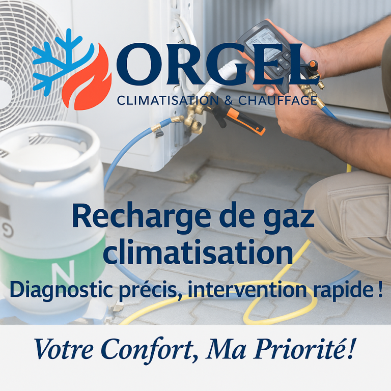 Recharge en gaz R32 à Mandelieu